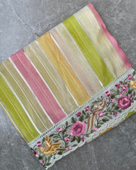 Ziva Multi-Hue Parsi Saree