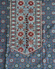 Indigo Ajrakh Heritage Salwar Suit Material