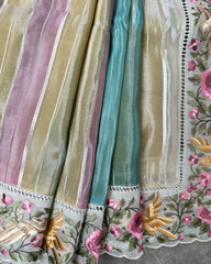 Sunehri Rangat Parsi Saree