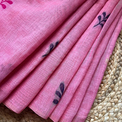BLUSH PINK FANCY COTTON SAREE