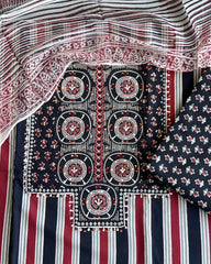 Noir Tribal Story Salwar Suit Material