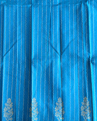 Aqua Minimal Weave Salwar Suit Material