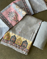 Ash Prism Semi Tussar Print Salwar Material