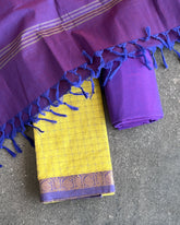 Mustard Woven Classic Salwar Suit Material