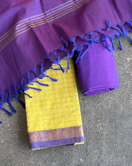 Mustard Woven Classic Salwar Suit Material