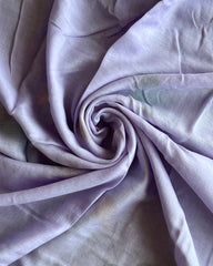Lavender Mist Linen Hand Painted Saree