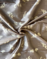 Noor Charcoal Tusser Silk Saree