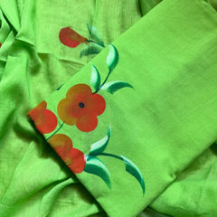 COTTON SALWAR SUIT - HAND PAINTED