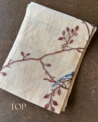 BEIGE CHANDERI SALWAR SUIT