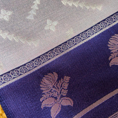 GREY & INDIGO ART DUPION SAREE
