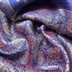 GREY & INDIGO ART DUPION SAREE