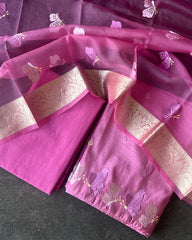 Rose Petal Tissue Salwar Set