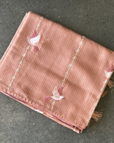 Rust Dove Serenity Burnt Orange Kota Cotton Saree