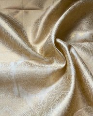 CREAM WITH MUTI-COLOUR BORDER ART DUPION SAREE