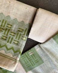 BEIGE CHANDERI SALWAR SUIT