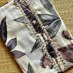 IVORY BOTANICAL COTTON SALWAR SUIT