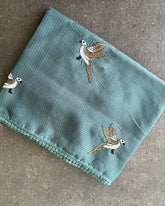 Emerald Flight Elegance Deep Green Kota Cotton Saree