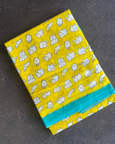 Sunshine Elephant Mul Mul Saree