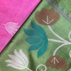 PINK LOTUS TOP DYED SAREE