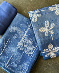 SKY SEMI-TUSSAR SALWAR SUIT