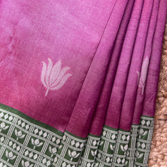 PINK LOTUS TOP DYED SAREE