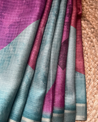 MULTI-COLOUR CHAPA TUSSER SAREE