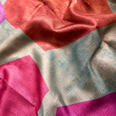 MULTI-COLOUR CHAPA TUSSER SAREE
