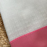 WHITE & ROSE ART DUPION SAREE