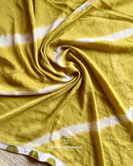 MUSTARD POLKA COTTON SALWAR SUIT