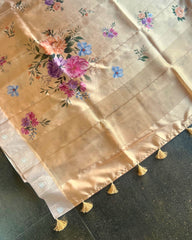 Vanilla Bloom Pusmitha Silk Saree