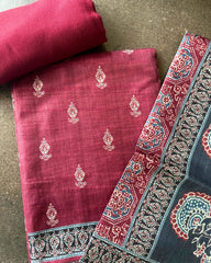 SEMI-TUSSAR PRINT SALWAR SUIT