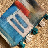 SCENIC ASSAM SILK PRINT SAREE