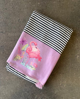 Gulabi Leher Block Pichhawai Saree