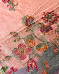 PEACH CHANDERI SALWAR SUIT