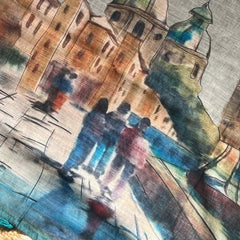 SCENIC ASSAM SILK PRINT SAREE