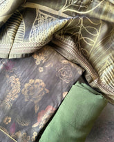 OLIVE MODAL SILK SALWAR SUIT