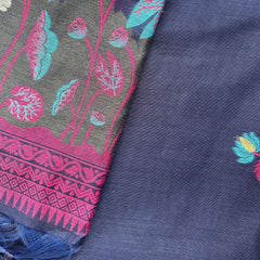 FLORAL VINE FANCY COTTON WEAVING SAREE