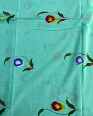 Green Printed Jaipur Cotton Salwar Material