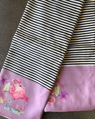 Gulabi Leher Block Pichhawai Saree