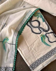 IVORY WHITE CHANDERI SALWAR SUIT