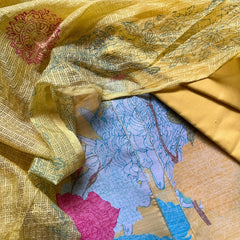 CHENTHERI COTTON HAND PAINT WORK SALWAR SUIT