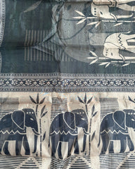 Charcoal Story Salwar Suit Material