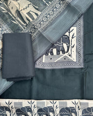 Charcoal Story Salwar Suit Material