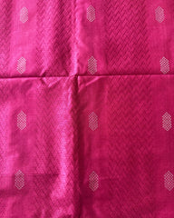FUCHSIA WEAVE PURE TISSUE PRINT SALWAR SUIT SET