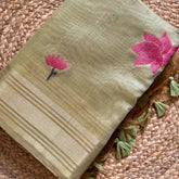 LOTUS TISSUE PICHUVAI PRINT SAREE