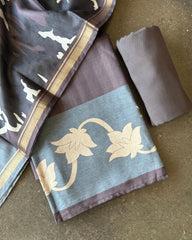 Earthline Semi Tussar Salwar Material