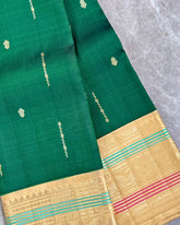 AARANI PLAIN FANCY SILK SAREE