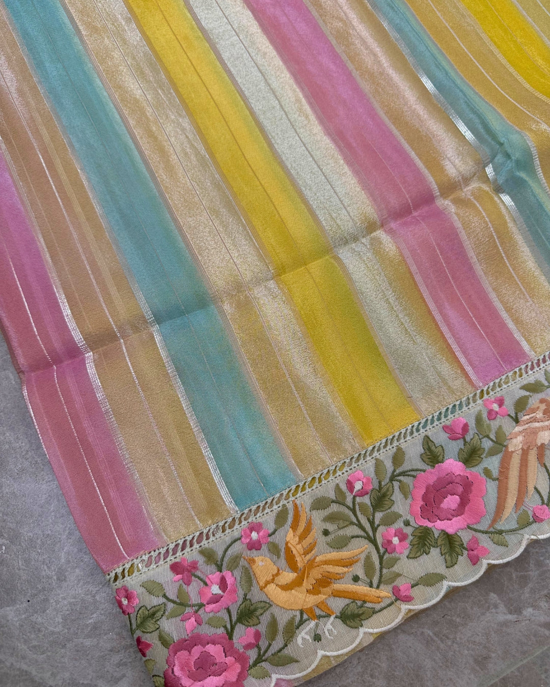 Rangbahaar Parsi Border Saree