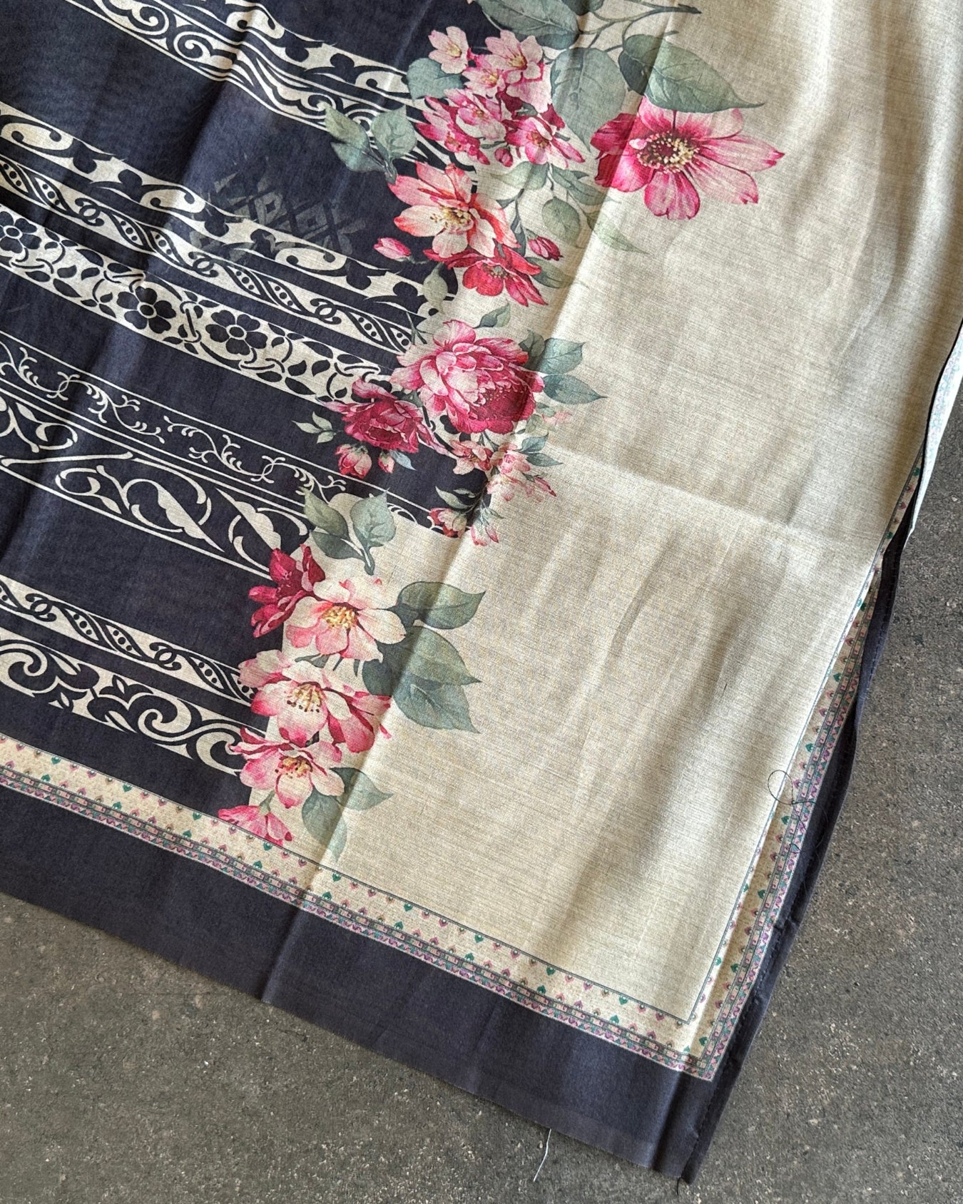 Sand Heritage Semi Tussar Salwar Material