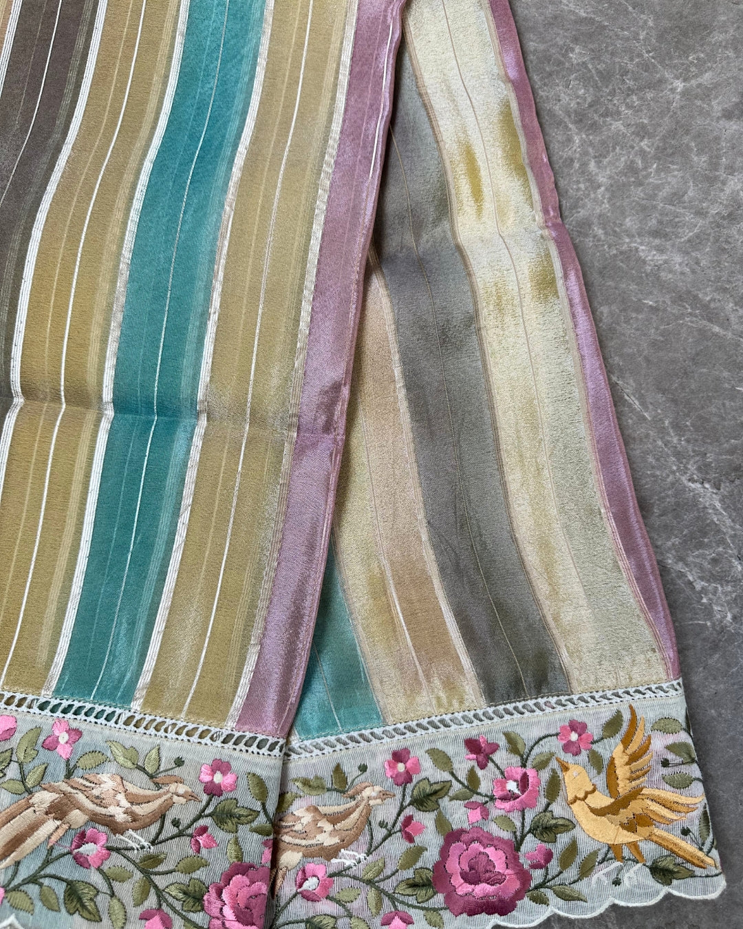 Sunehri Rangat Parsi Saree